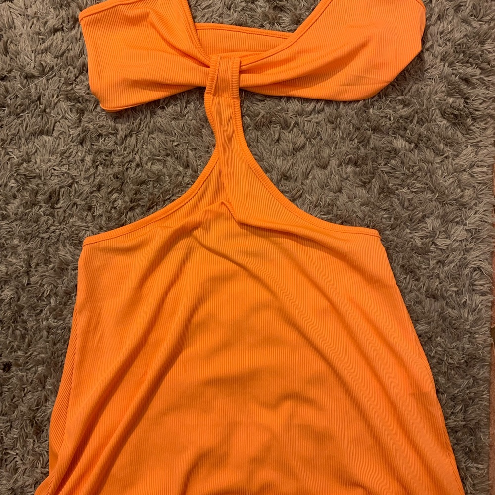 Orange dress cut outs